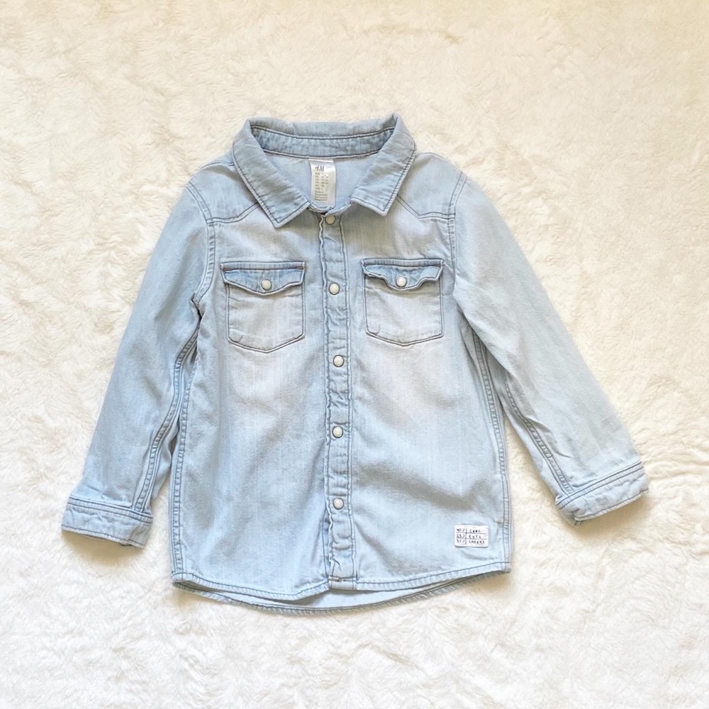 H&M light denim shirt 1.5-2 years